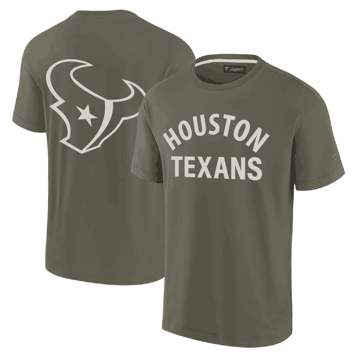 Men's Houston Texans Olive Elements Super Soft T-Shirt